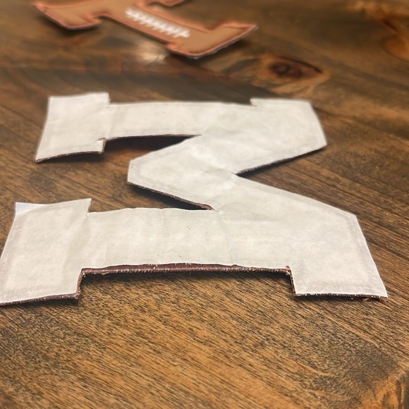 4” Football Letter Patch - Picture 3 of 3